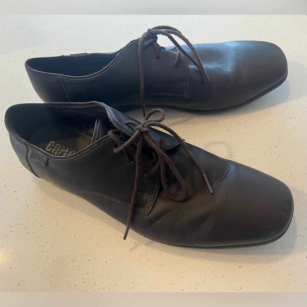 Camper Men's Dark Brown Leather Shoes